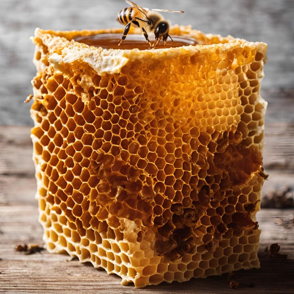 Μέλισσα σε κερήθρα